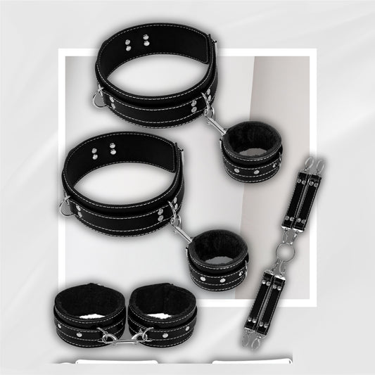 SubmissionSuite 4-Piece BDSM Bondage Restraint Kit for Couples