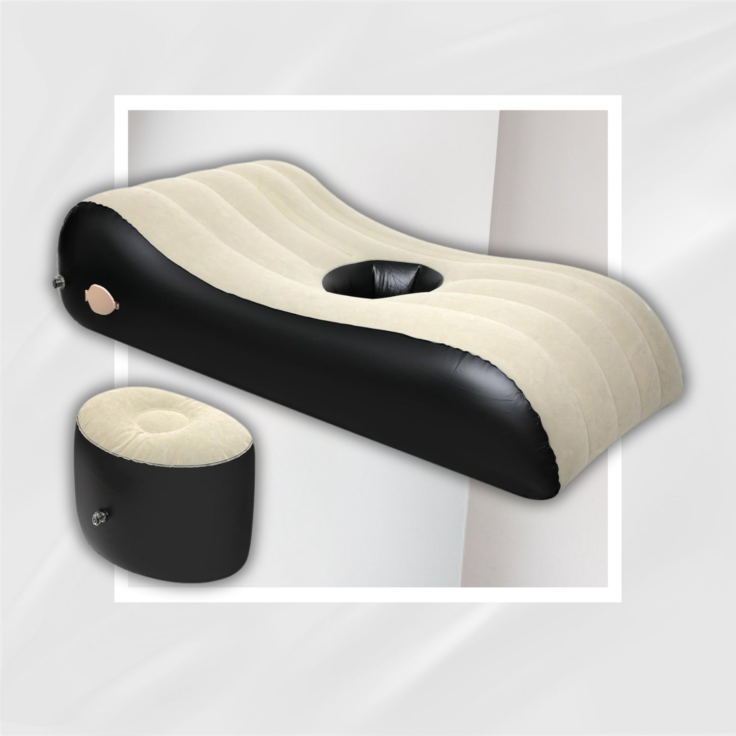 CaramelContour Inflatable Sex Sofa & BBL Recovery Bed