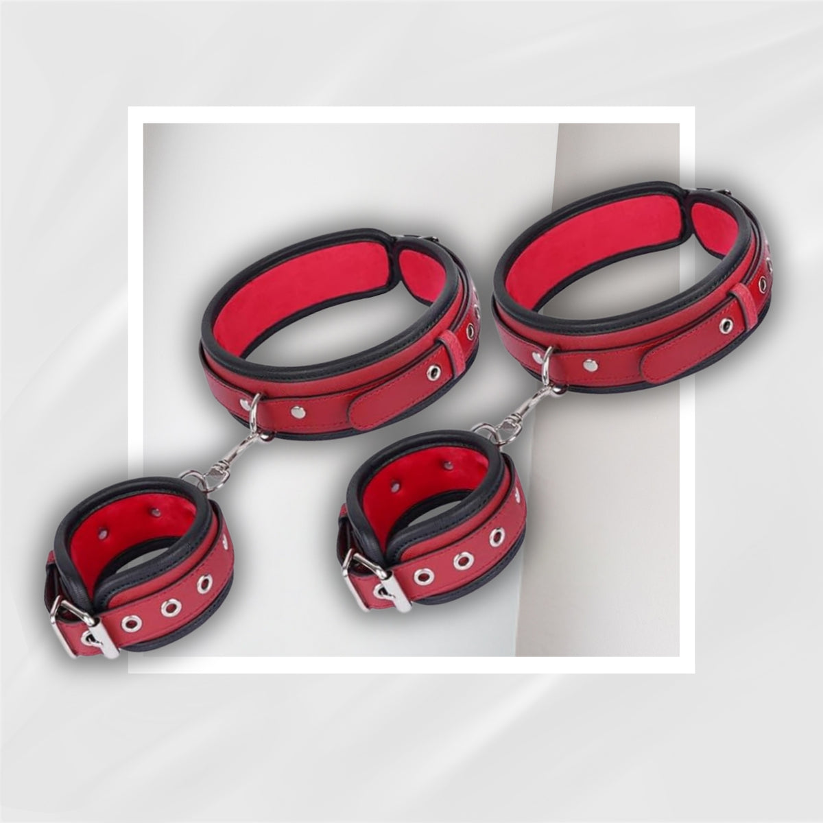 DuskCrave BDSM Wrist & Thigh Cuff Restraint Set