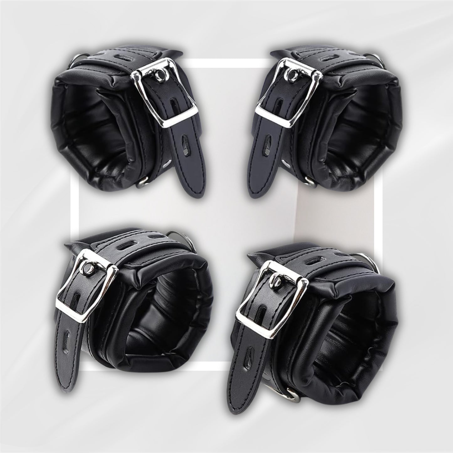 NightOnyx Padded BDSM Wrist & Ankle Cuff Set