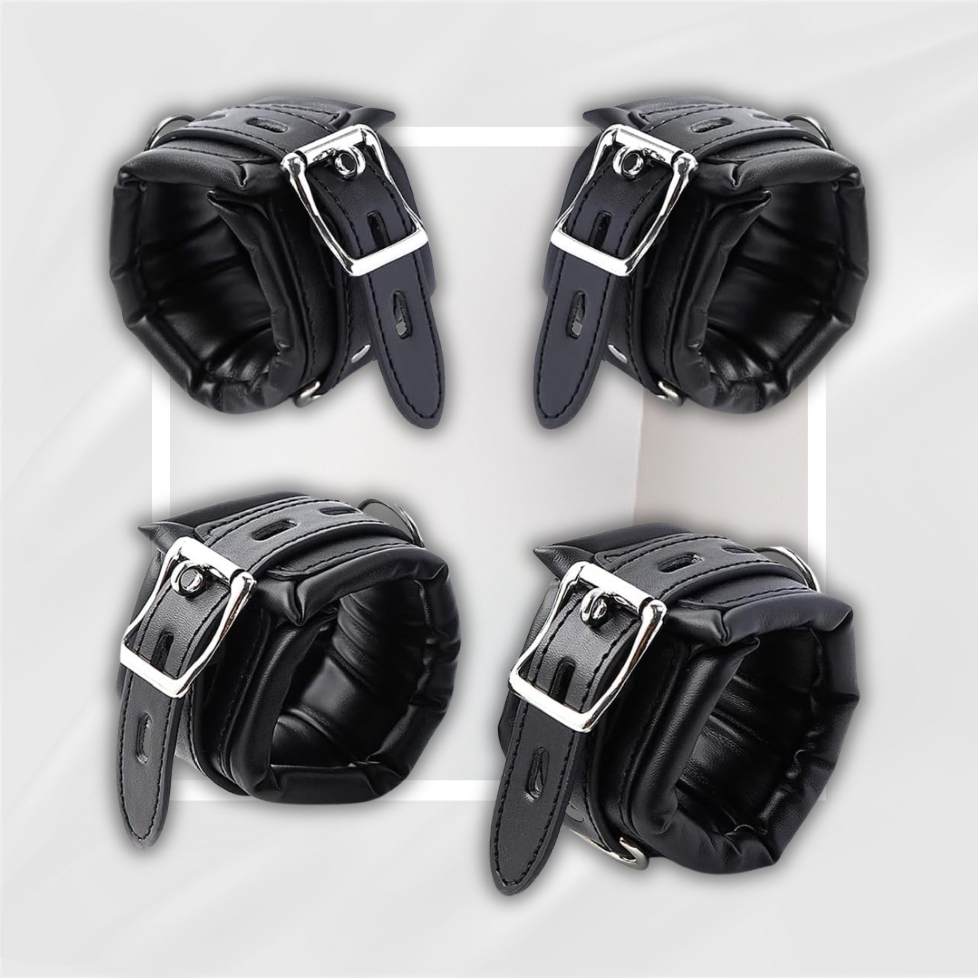 NightOnyx Padded BDSM Wrist & Ankle Cuff Set