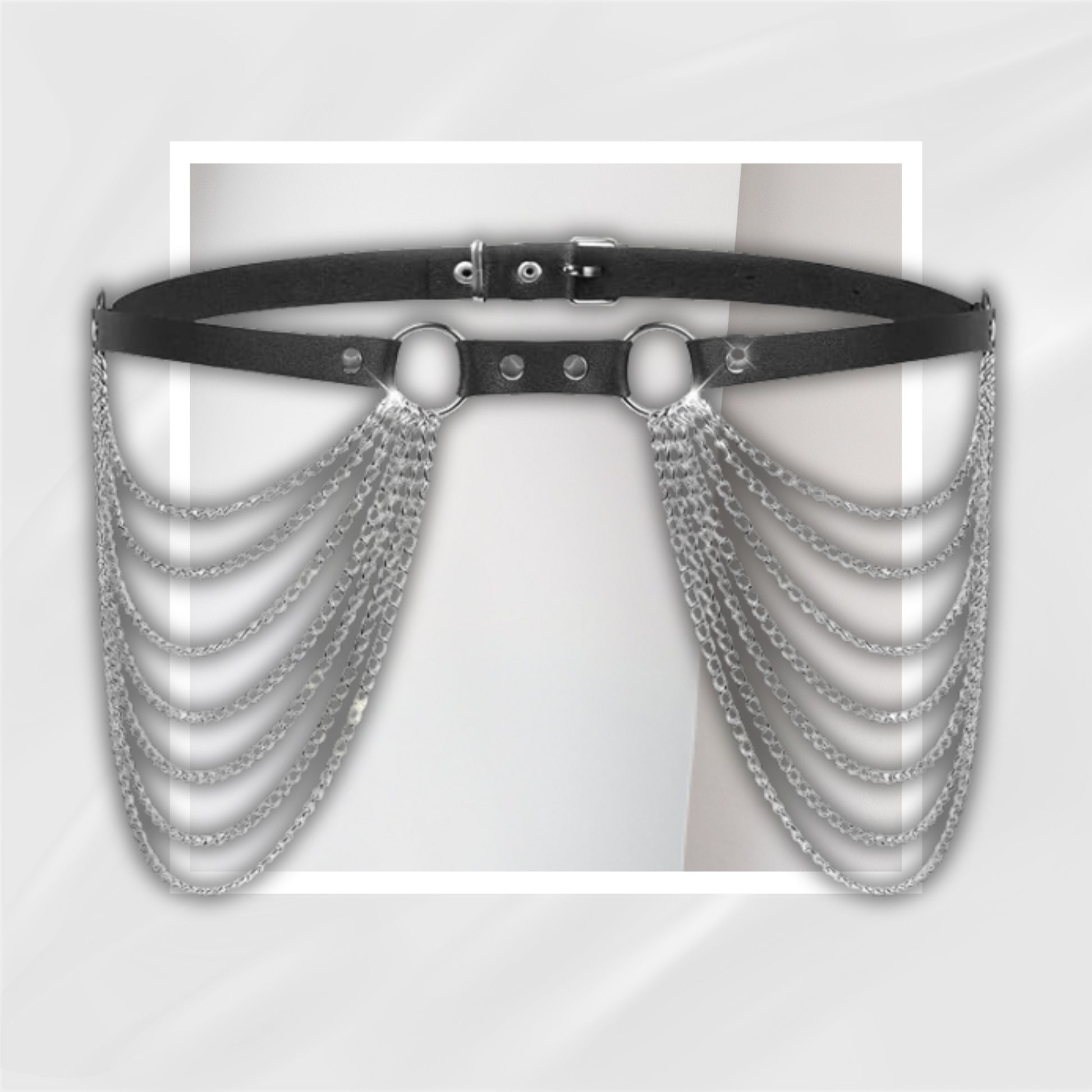 DuskGirdle Adjustable BDSM Role-Play Waist Chain