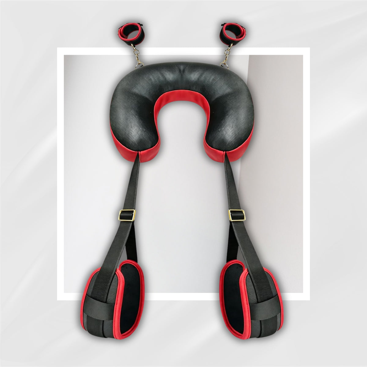 WideOpen Leg Spreader Sling Kit | PU Leather BDSM Set