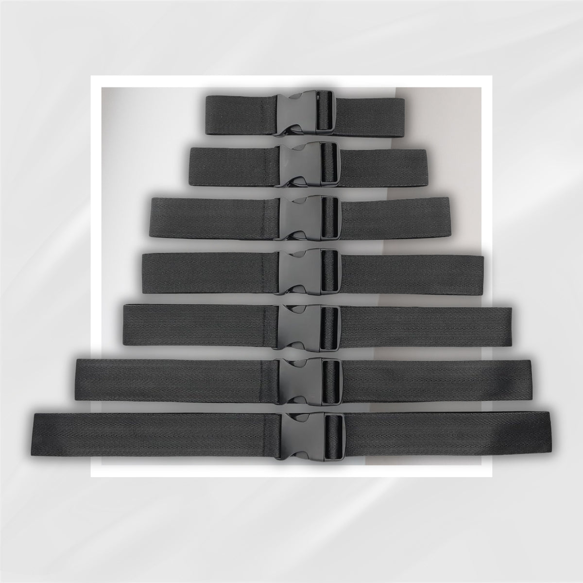 SilkTension 7-Piece Nylon Bondage Strap Restraint Set for Couples