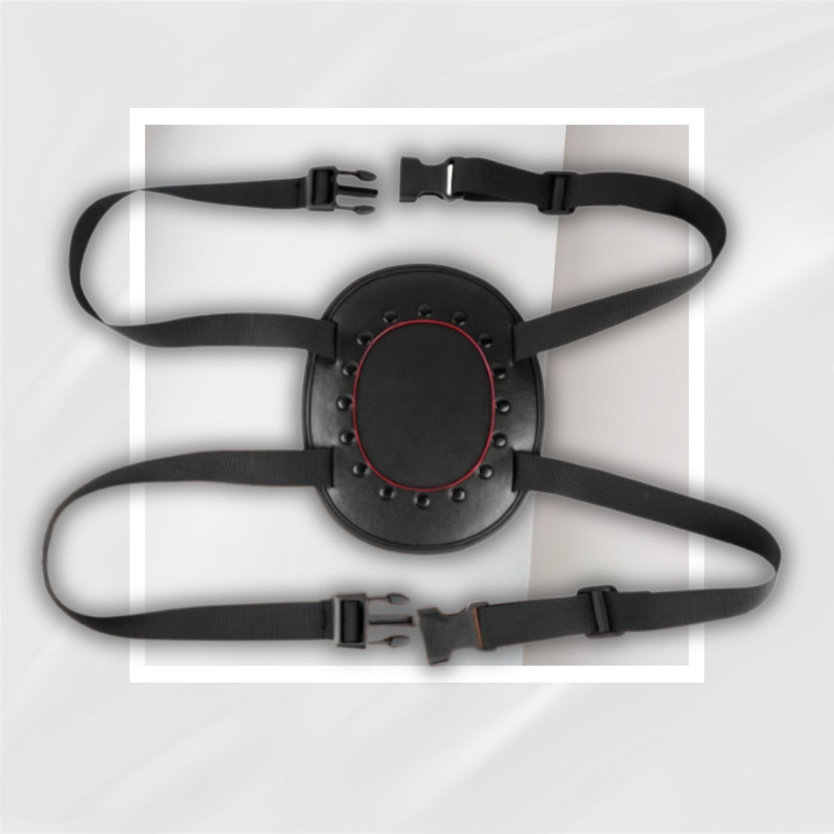 NoirPlate Suction Cup Dildo Mount with Adjustable Straps for Hands-Free Play