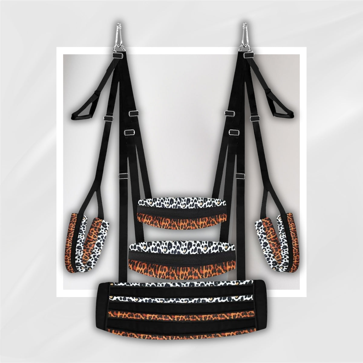 DuskHarness Door and Ceiling Mounted BDSM Sex Swing with Wide Seat