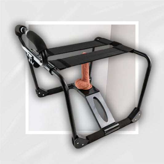 LowCourt Foldable Sex Chair with Padded Handles and Support Straps