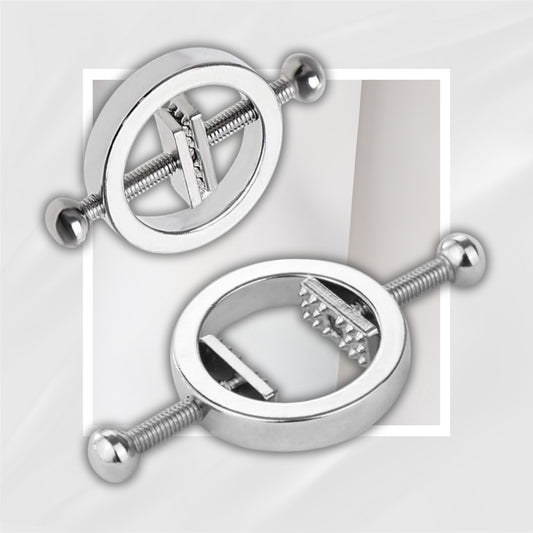 SteelBloom Adjustable Stainless Steel BDSM Nipple Clamps