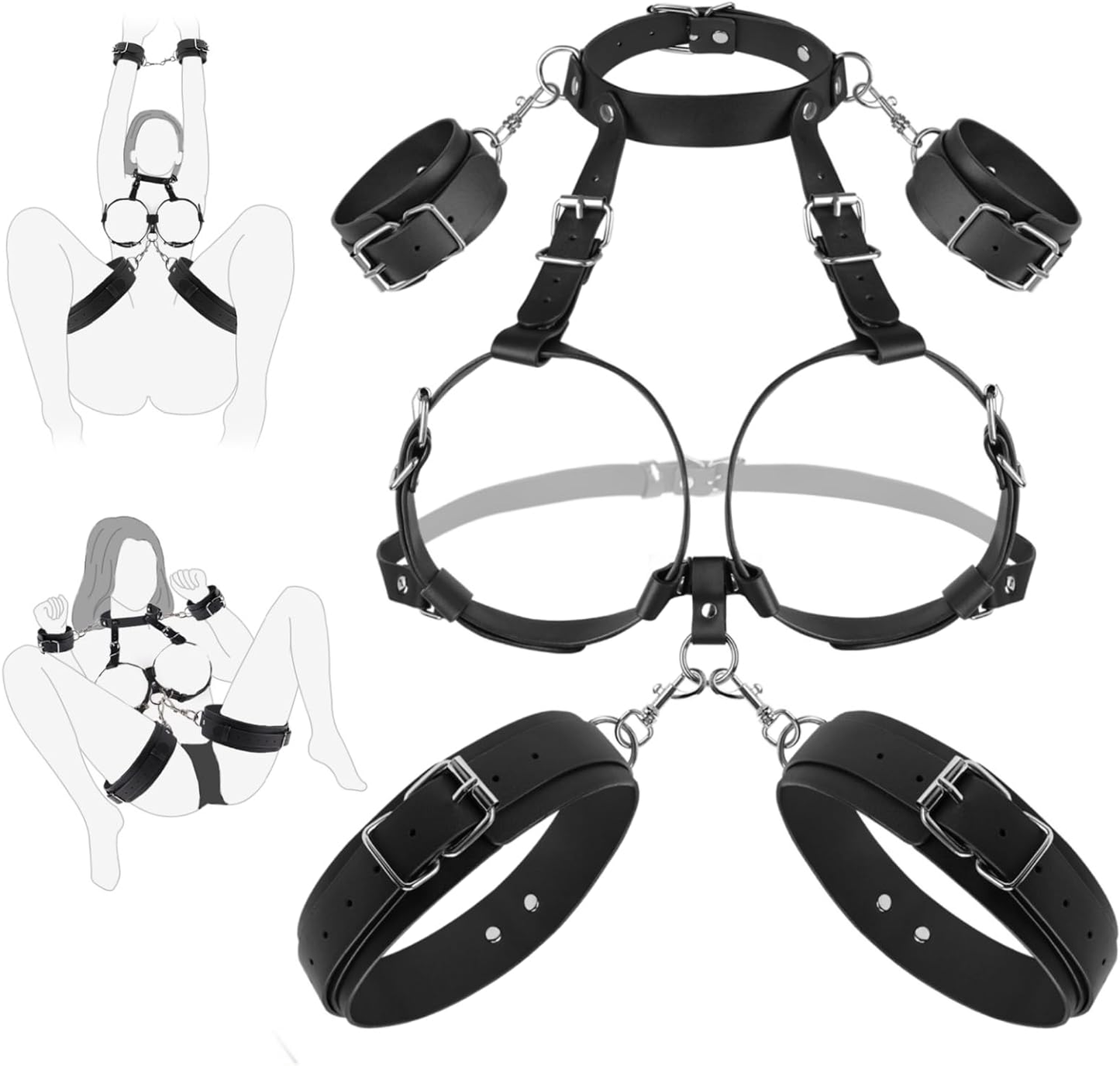 DarkLine Breast Bondage BDSM Harness Kit