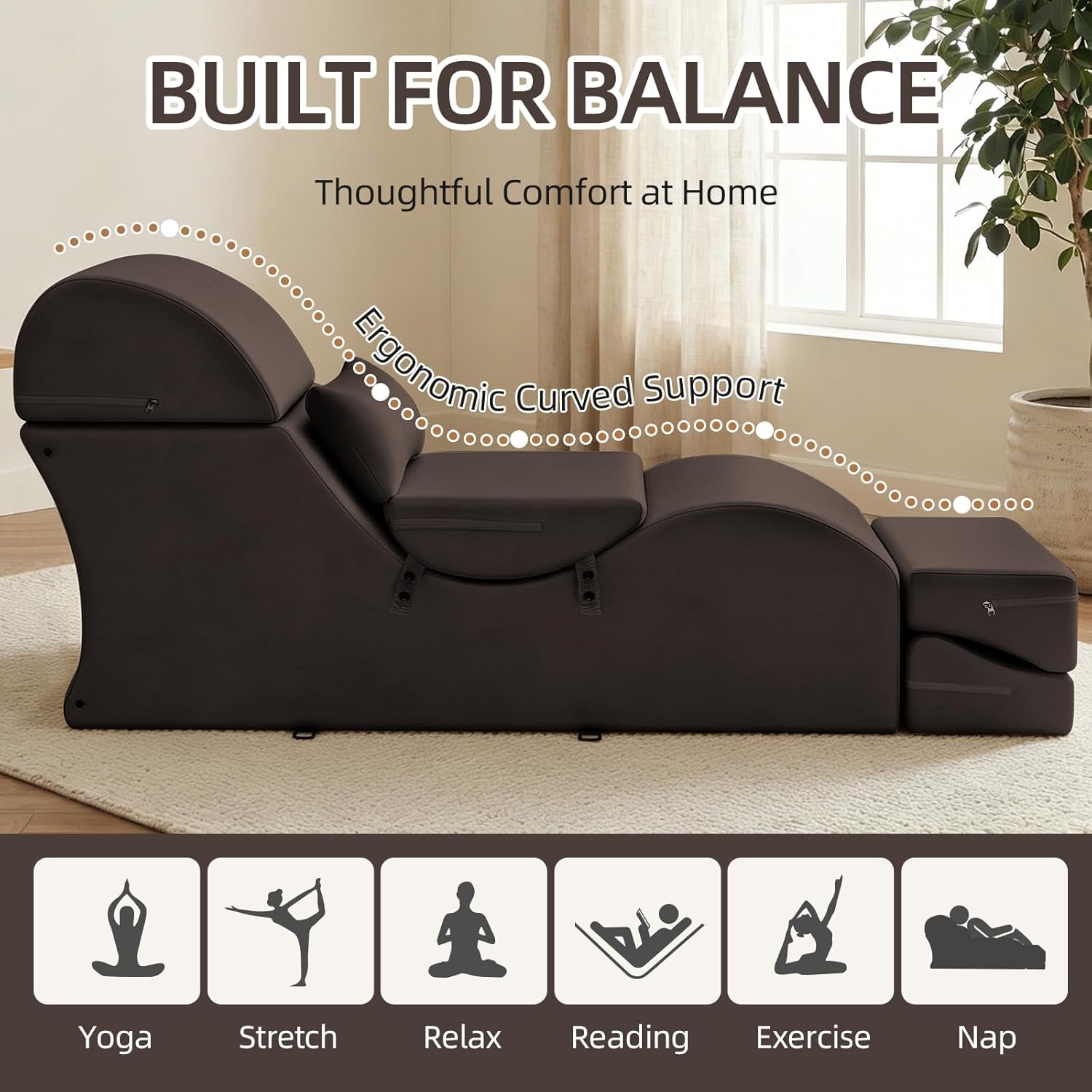 BourbonFold Sensual 2-in-1 Sex Chaise Lounge
