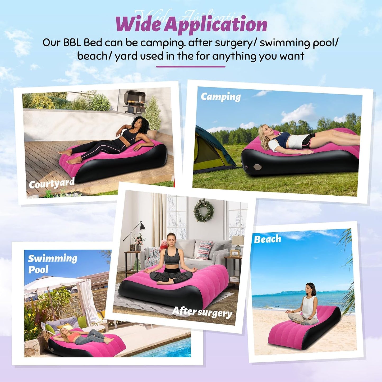 VelvetContour Inflatable Sex Sofa & BBL Recovery Bed