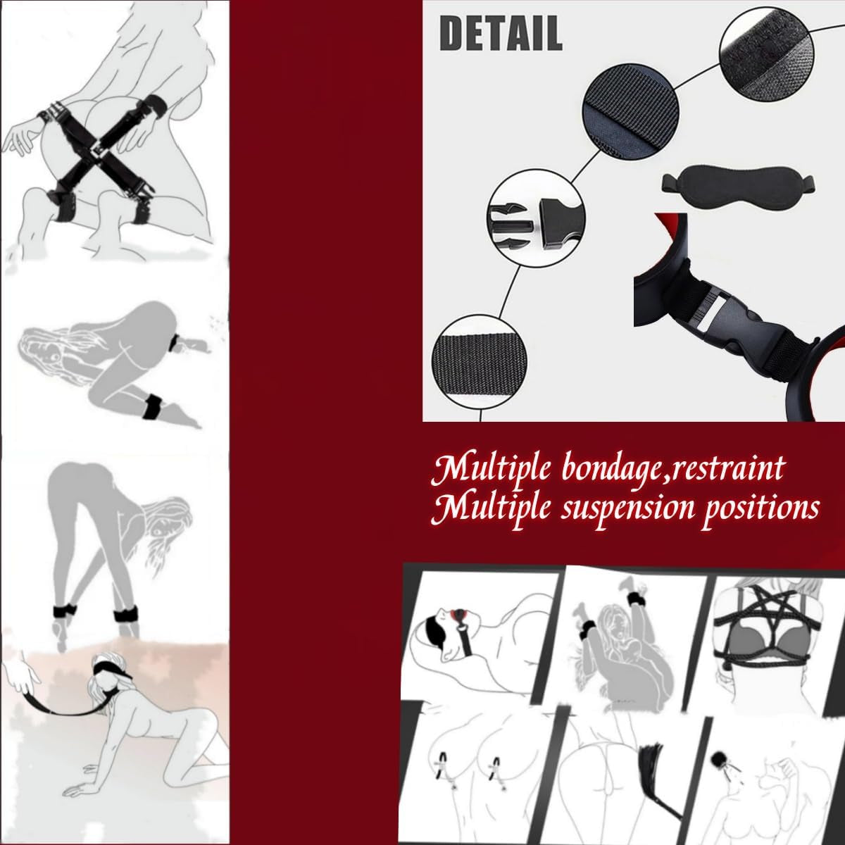 RedRitual 11-Piece BDSM Bondage Kit