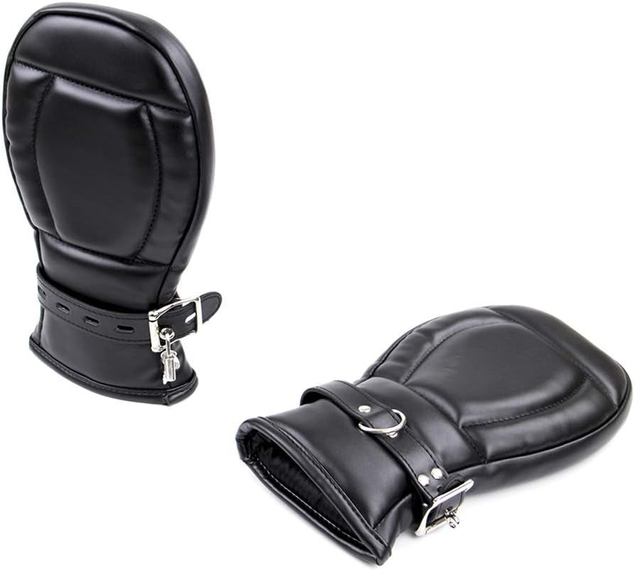 SeveranceBond PU Leather Bondage Mitts