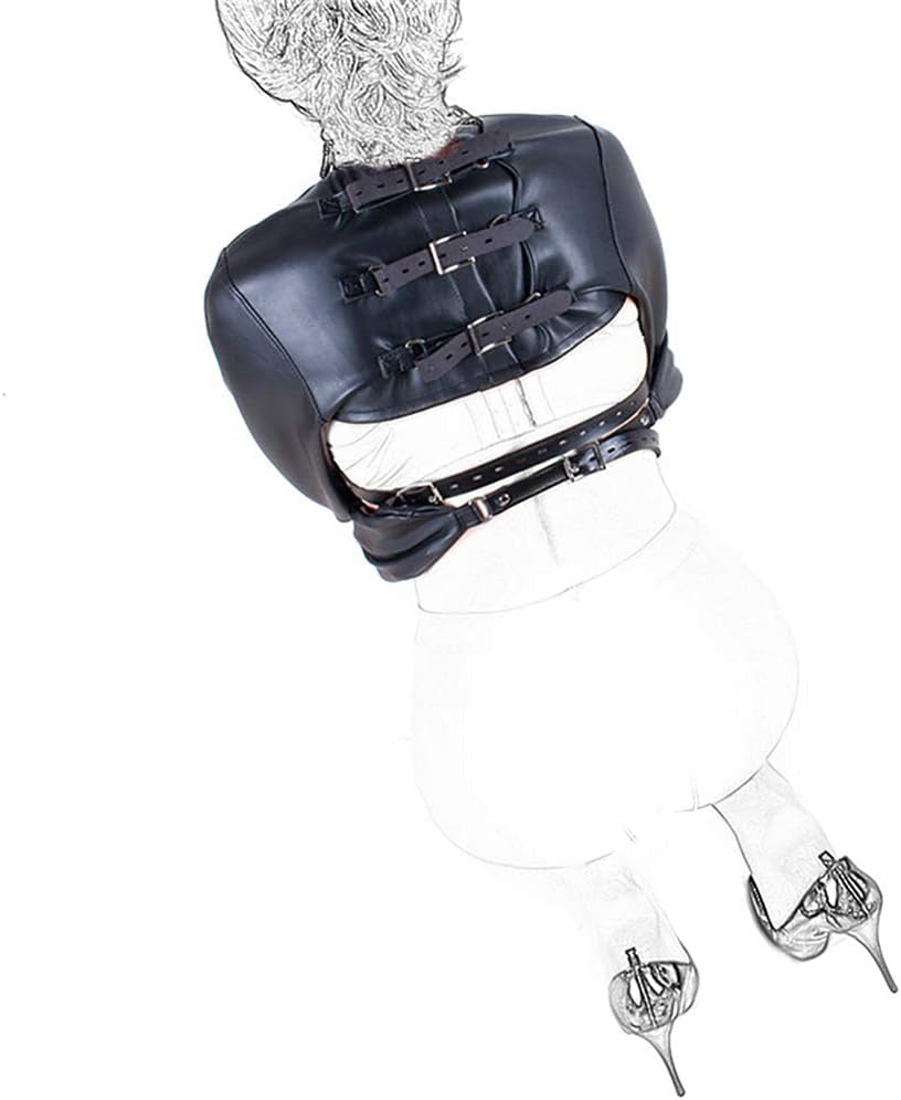 HighCollar Cupless Neck Collar BDSM Breast Harness