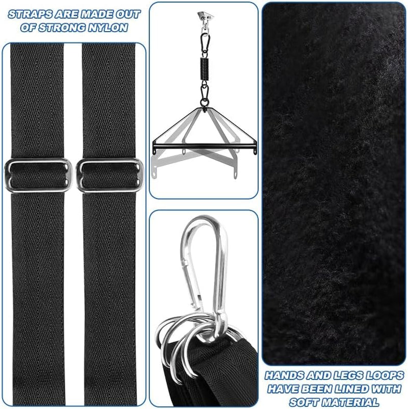 TriArc 360° Sex Swing | Ceiling BDSM Sling with Soft Pads