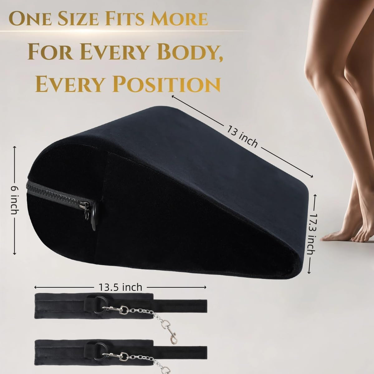 ShadowLift BDSM Sex Position Pillow with Cuffs