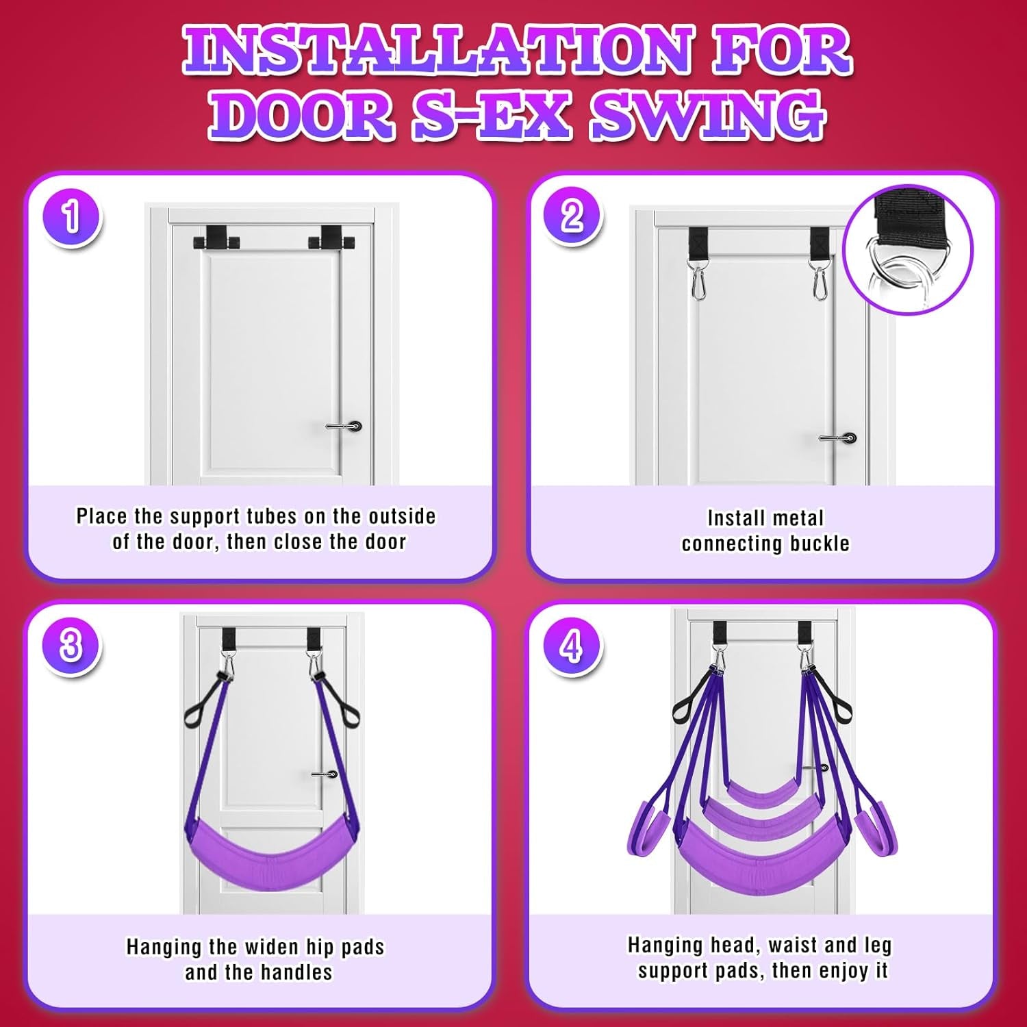 PurpleReign Door Sex Swing with Padding
