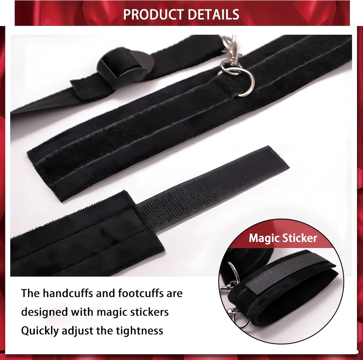 DarkTether Split-Leg Sex Sling with Neck Pillow and Velvet Cuffs