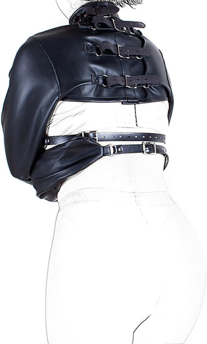 HighCollar Cupless Neck Collar BDSM Breast Harness