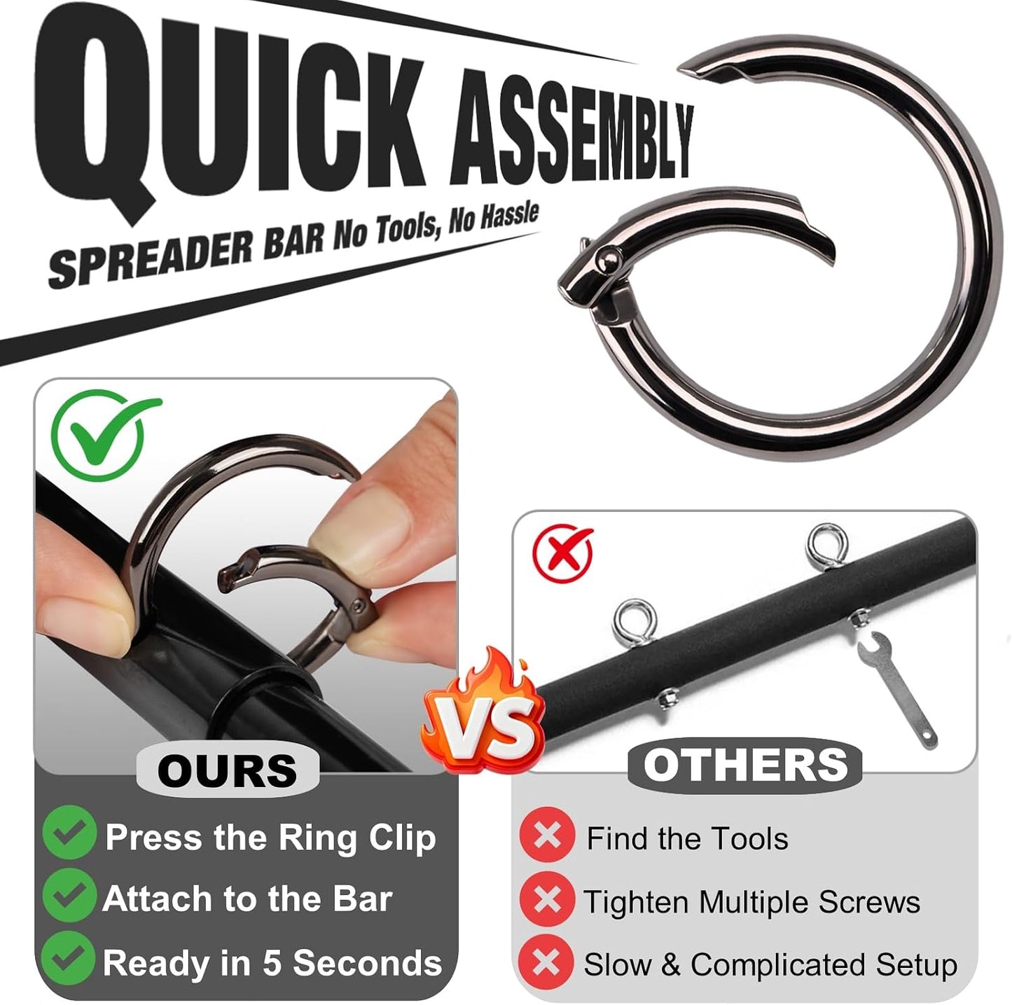 DuskBind Spreader Bar Bondage Kit for Couples