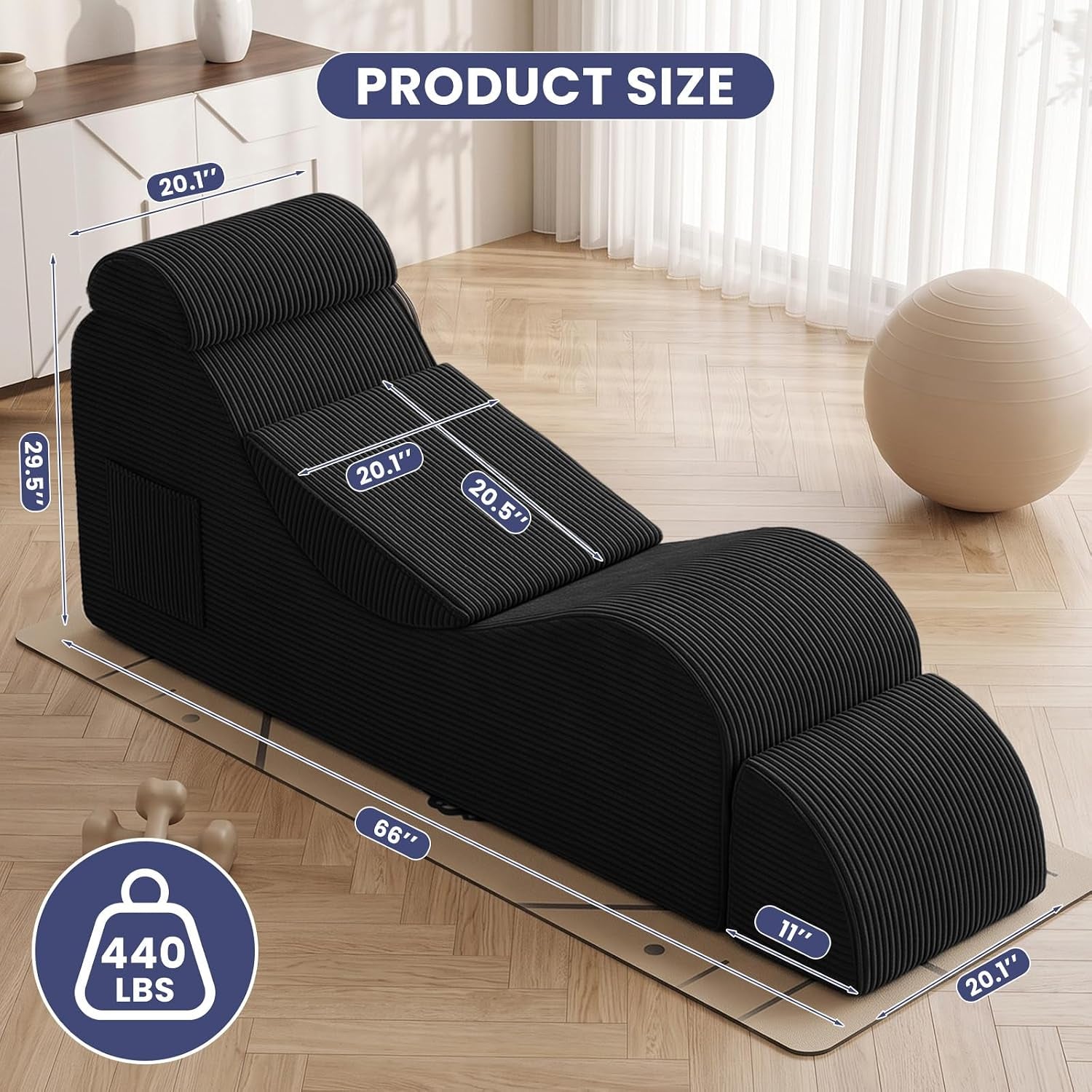 DuskCradle Convertible S-Shaped Sex Chaise