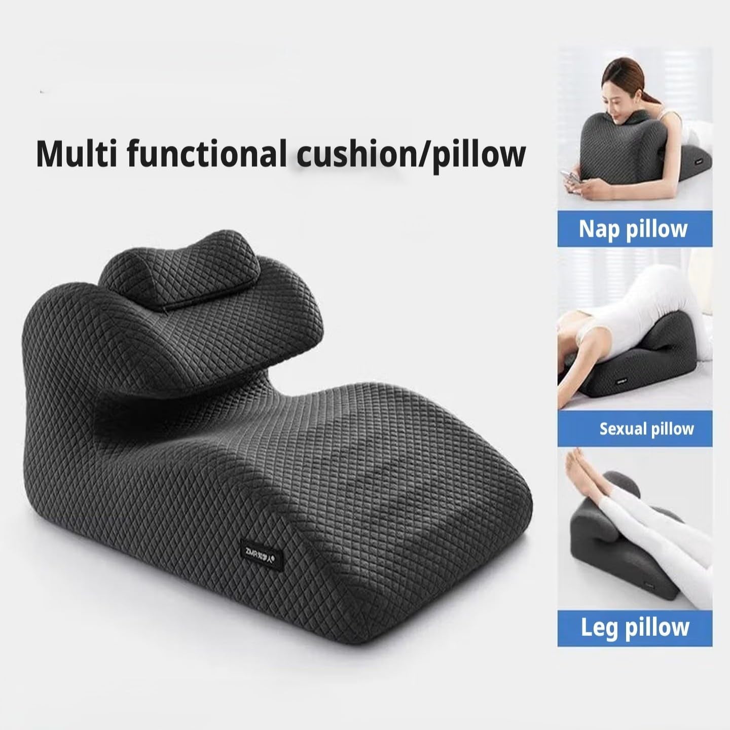 NoctisDream 24" Memory Foam Sex Wedge Pillow | Support for Couples
