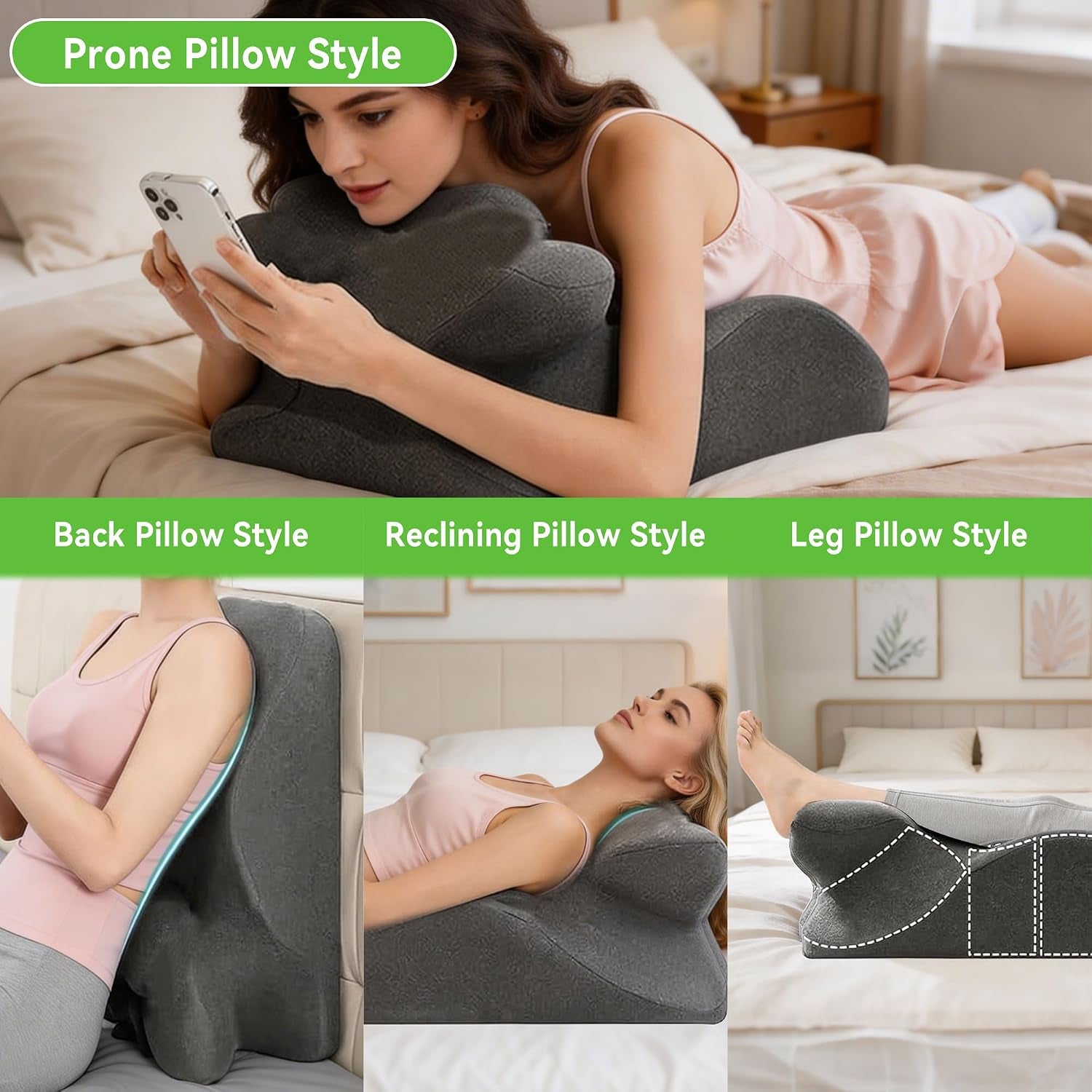 AllureAscent 27° Sex Position Wedge Pillow for Couples