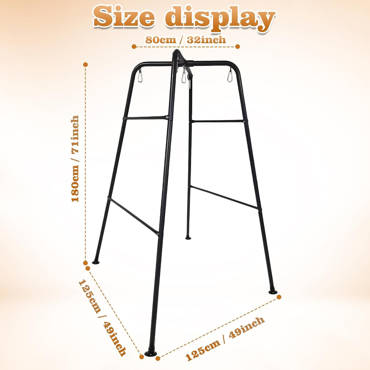 NightCradle Freestanding Sex Swing Stand with Adjustable Padded Sling