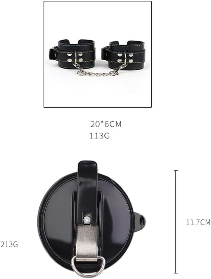 DuskGrip Shower Bondage Suction Cup Handcuffs