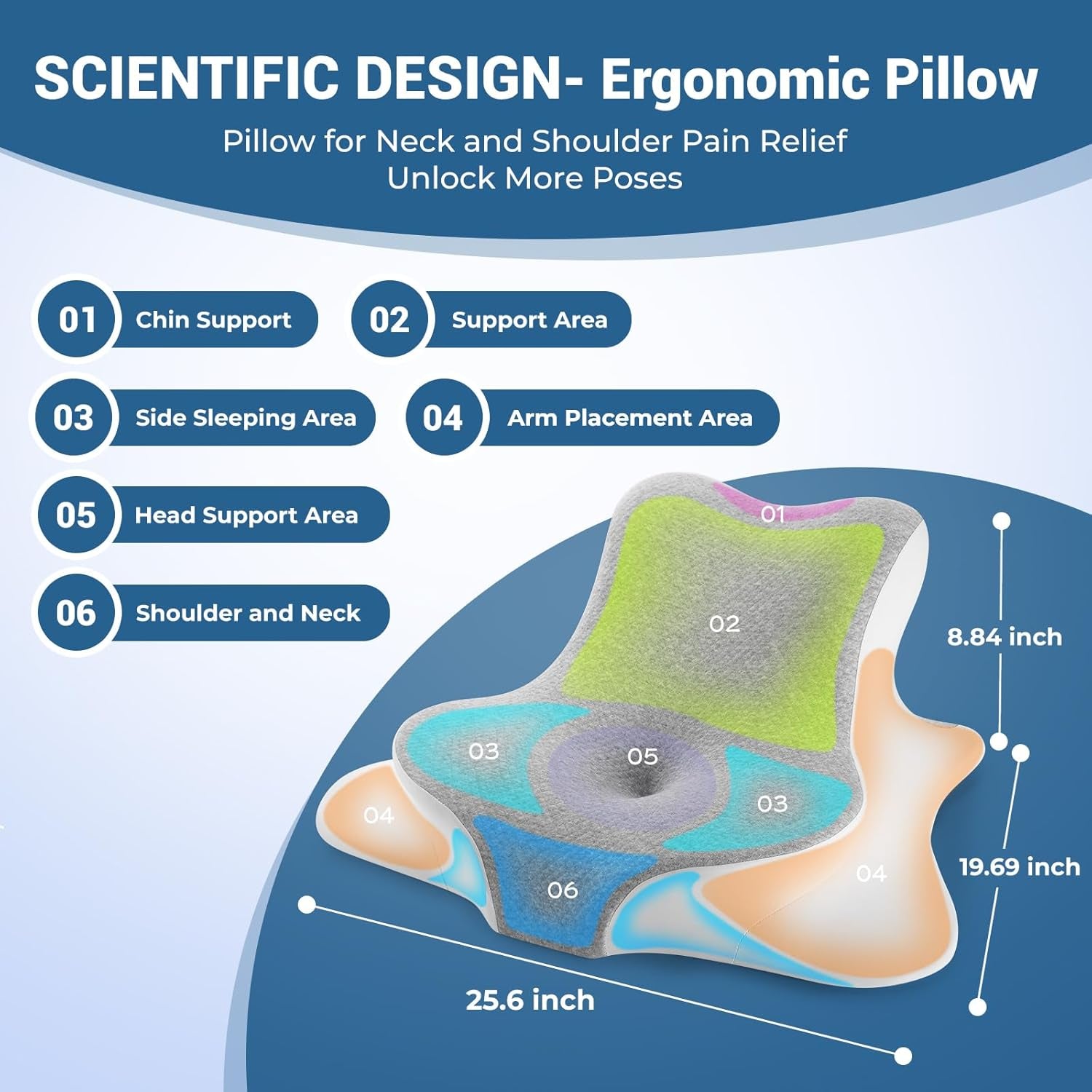 SilkLift Sex Position Memory Foam Wedge Pillow