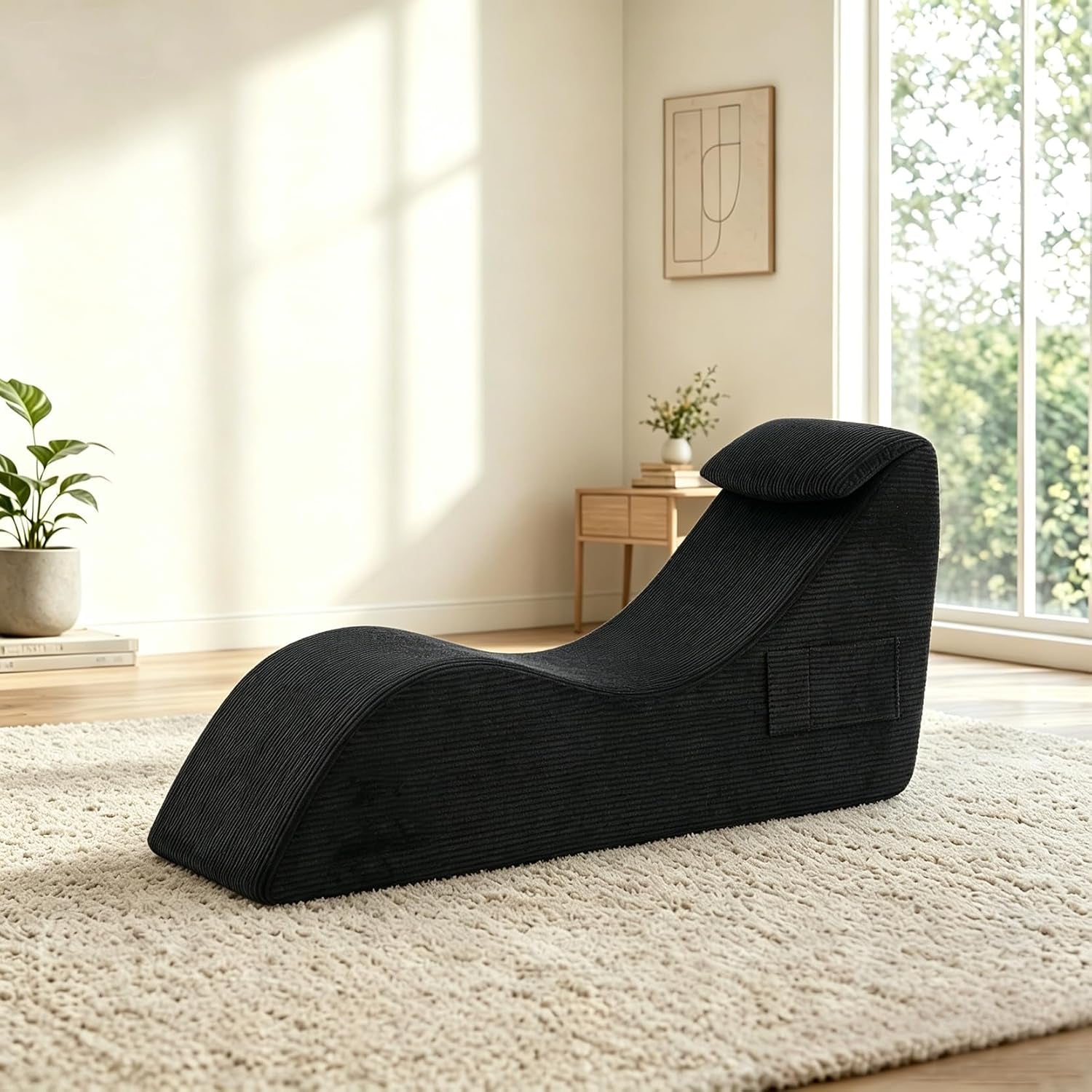 VelourTryst Ergonomic Sex Chaise with Cushioned Headrest