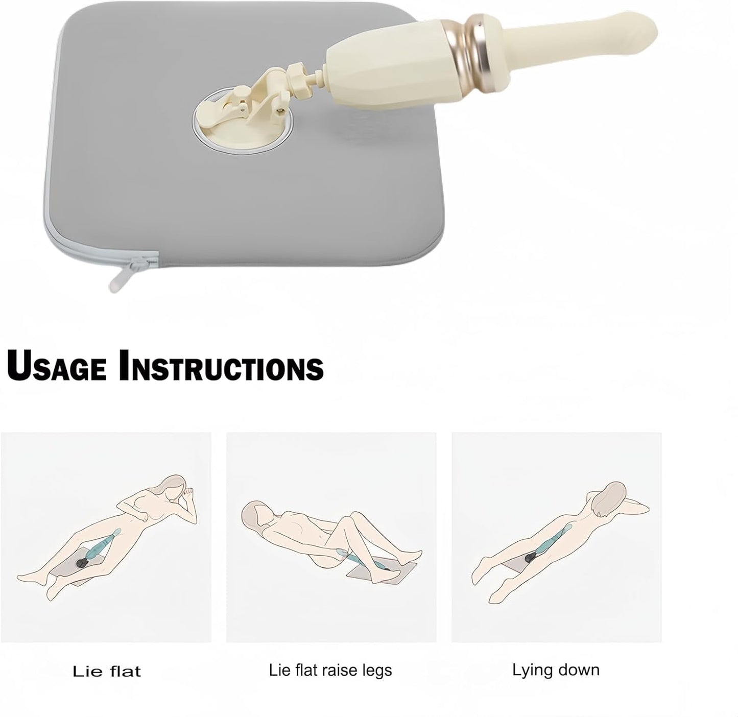 NoirMount Hands-Free Dildo Mount Sex Pillow