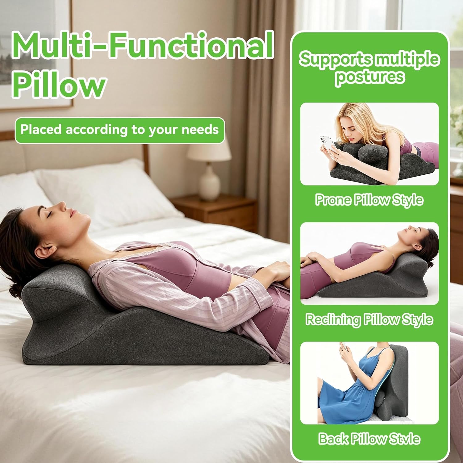 AllureAscent 27° Sex Position Wedge Pillow for Couples