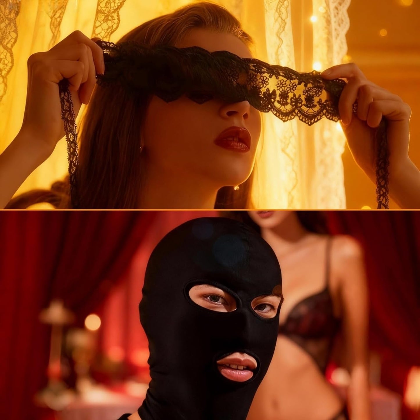 ShadowWall Glory Hole Kit with Hood & Lace Mask
