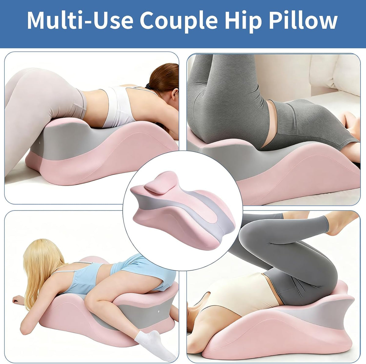 NightCrest Memory Foam Sex Pillow Wedge for Couples Positioning