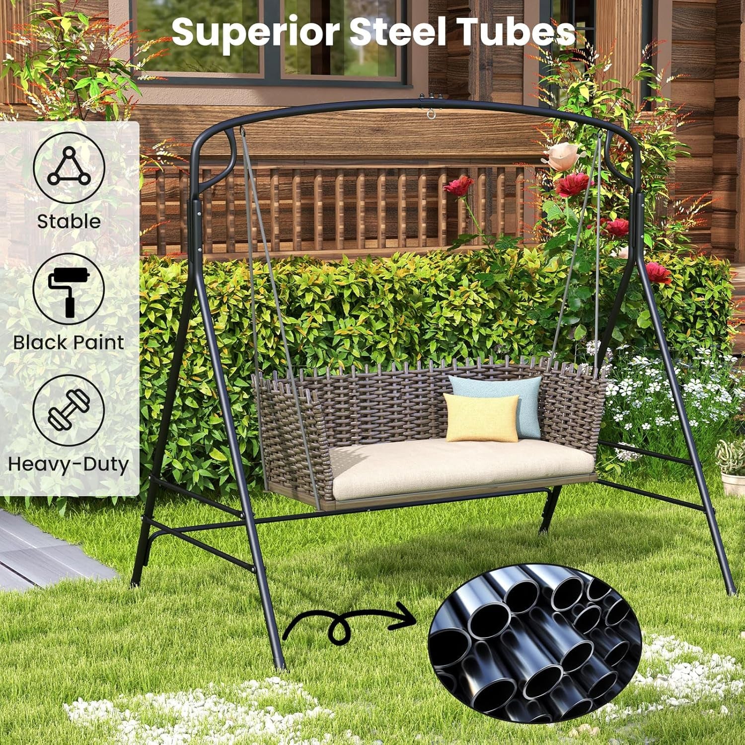 IronHalo Sex Swing Stand | 660 lb Metal A-Frame