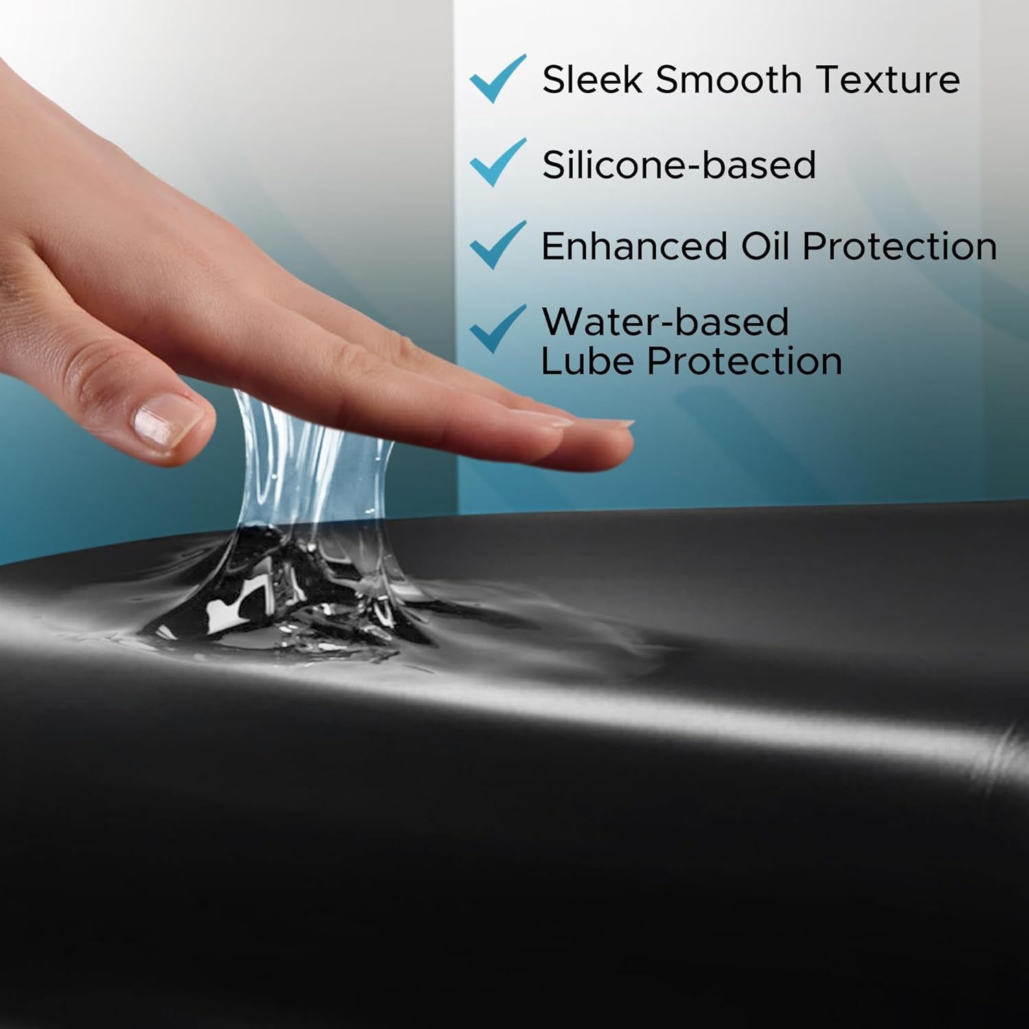 Black Vinyl Queen Waterproof Fitted Massage Bed Sheet with Side Pocket | Mattress Protector, Bed Cover for Nuru Massage - Oil, Water-Based, Silicone Safe | 60'' X 80'' + 14'' Deep Pocket