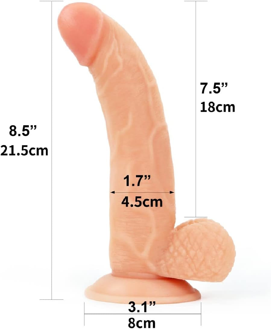 EasyBond Realistic Strap-On Dildo Set | 8.5" Suction Cup