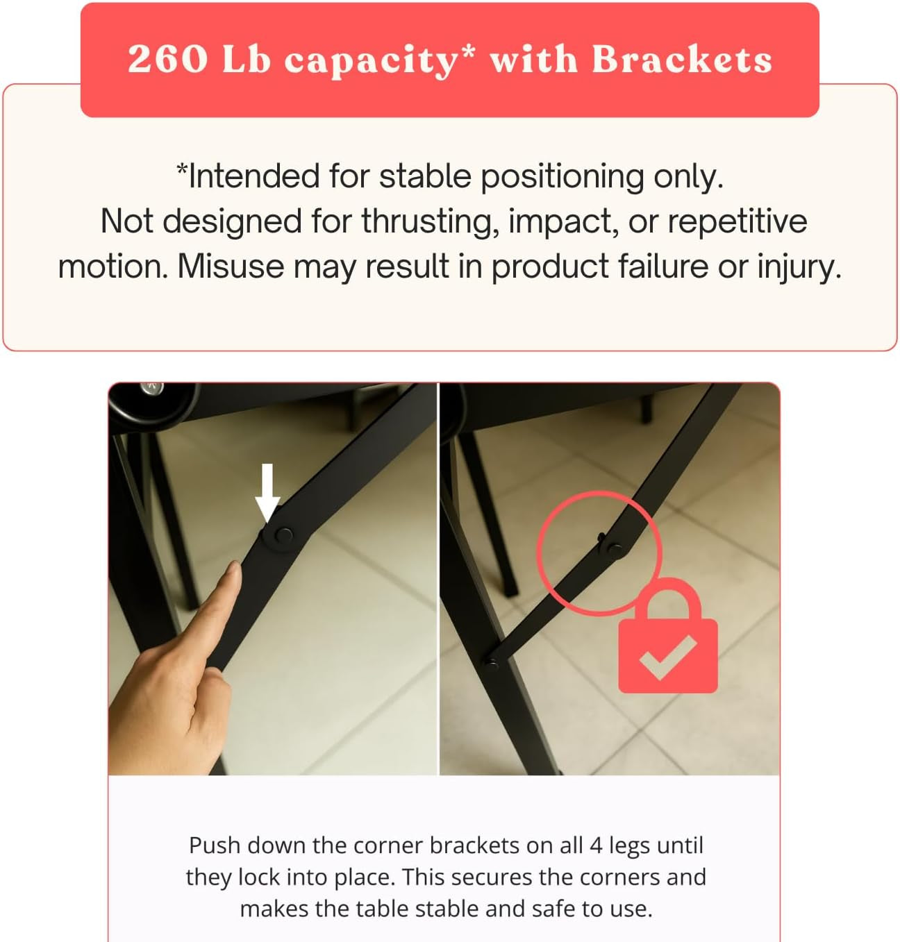DuskAnchor Sex Positioning Table with Stirrups & Anchors