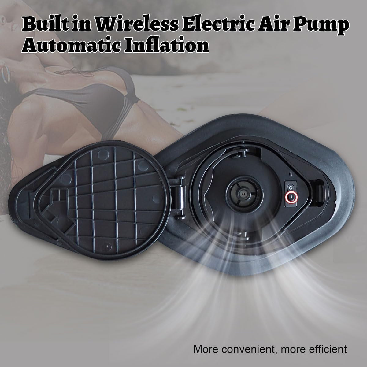 Inflatable Sex Sofa Chair with Automatic Air Pump,  Sex Bondage Furniture for Couples BDSM Games, Adult Sex Toys Cushion Pillow for Women Sexual Pleasure, Red