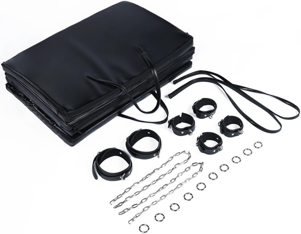 Novelties BDSM Kit Restraints Sex Furniture for Bedroom Chair Couples Adult Toy Bondage Board Wrist and Ankle Handcuffs Set Bondaged Sofa Bed Cushion Sex Toys Games Bench Tool Seat Accessories