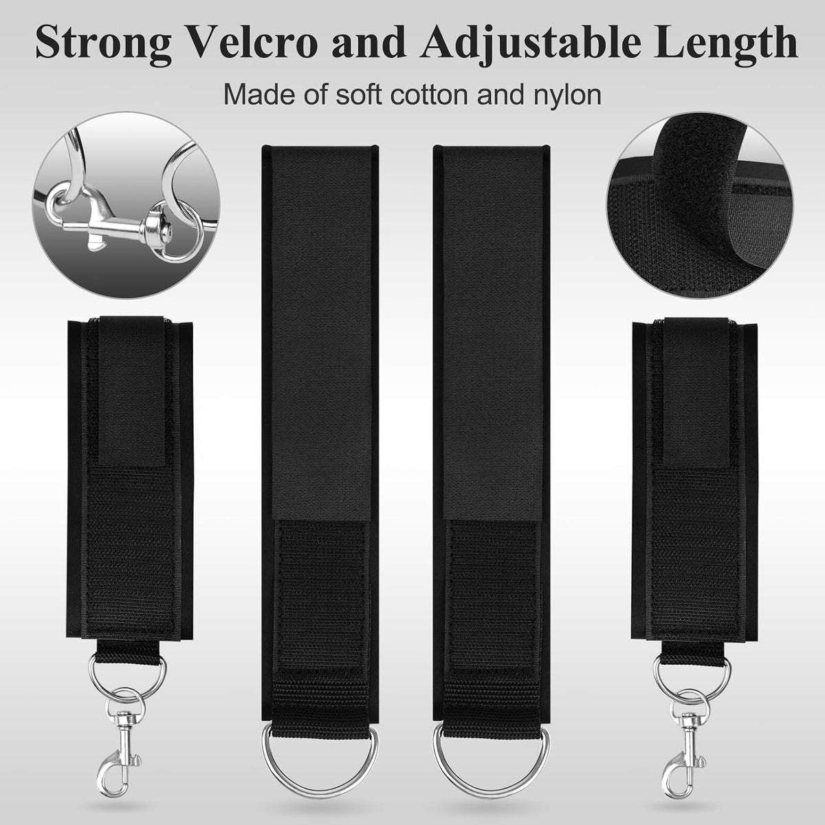 DuskTease Wrist & Thigh BDSM Cuff Restraint Set
