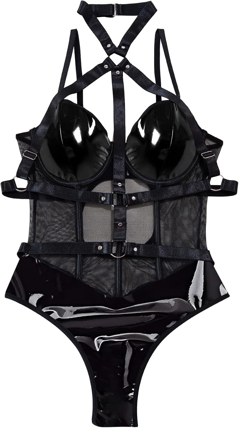 DuskCage Underwire Harness Lingerie Set
