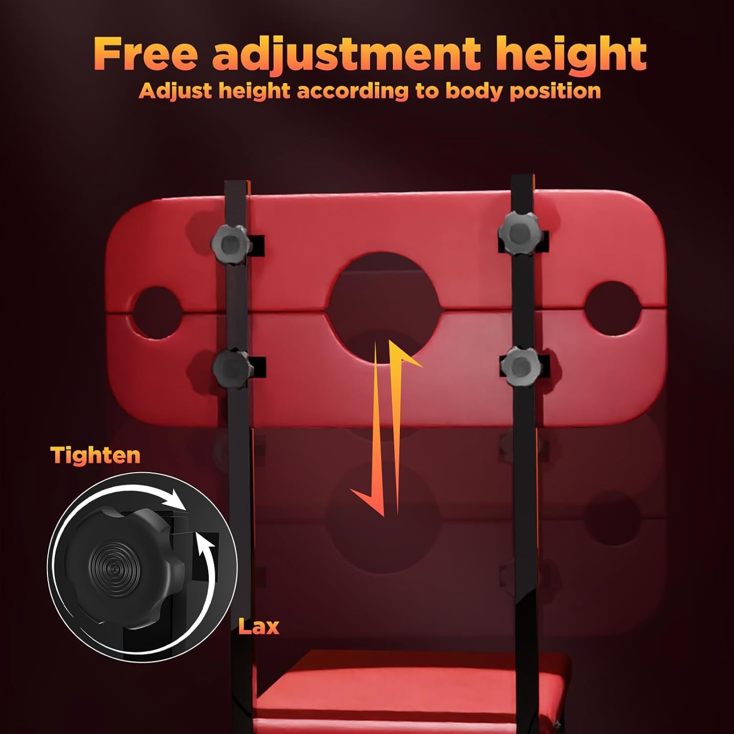 SubmissionThrone Bondage Bench – PU Leather Seat, Steel