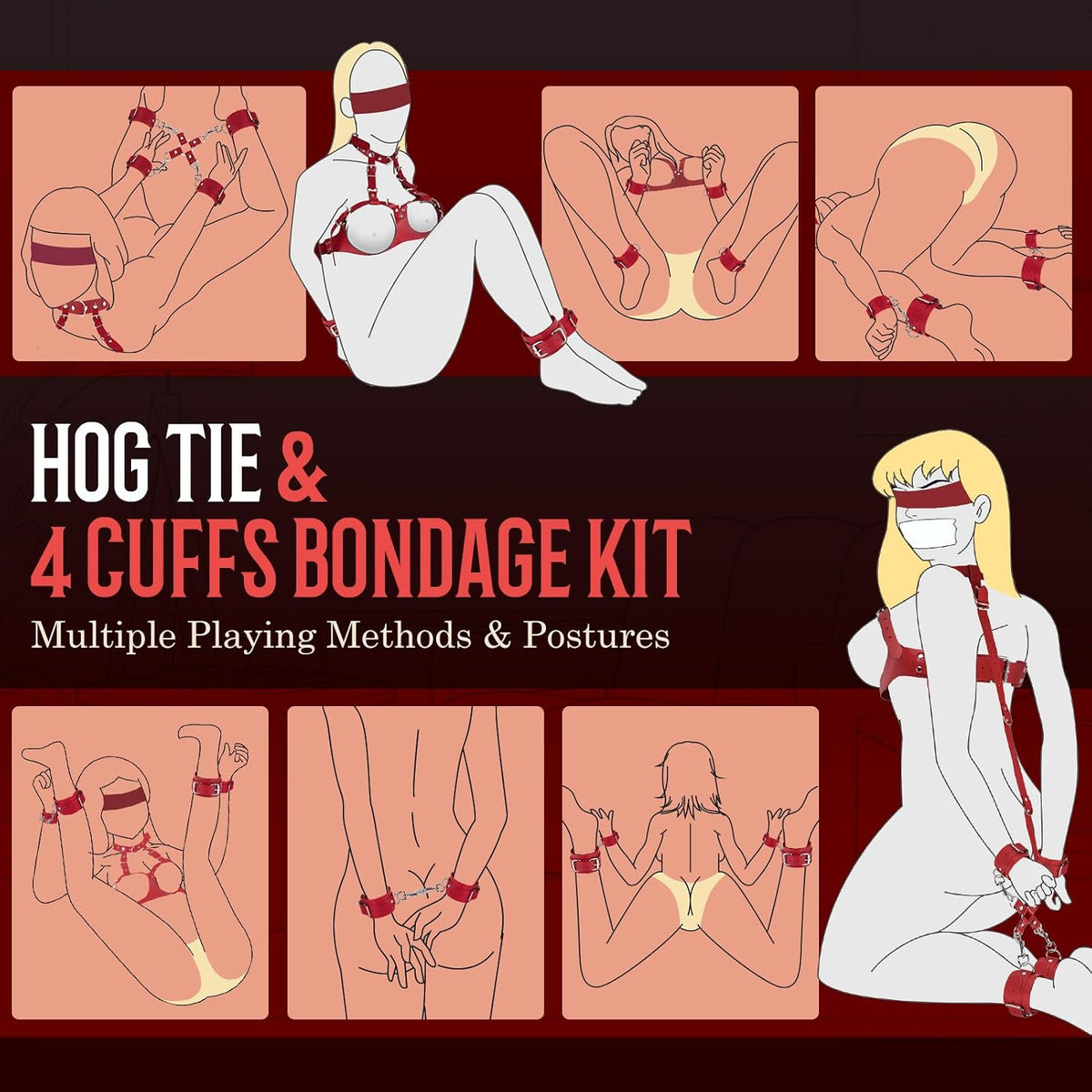 ScarletRite 13-Piece BDSM Beginners Kit