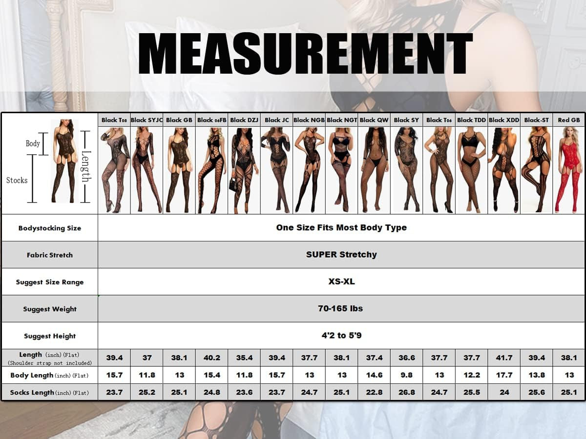 NightMesh Sheer Fishnet Bodystocking, One Size
