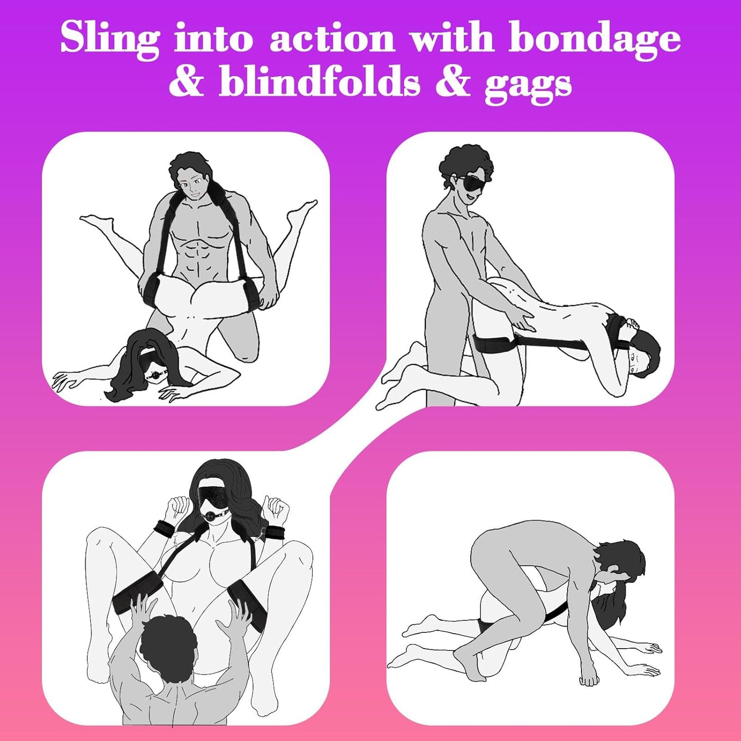 ObeyLine Adjustable BDSM Sex Sling Kit