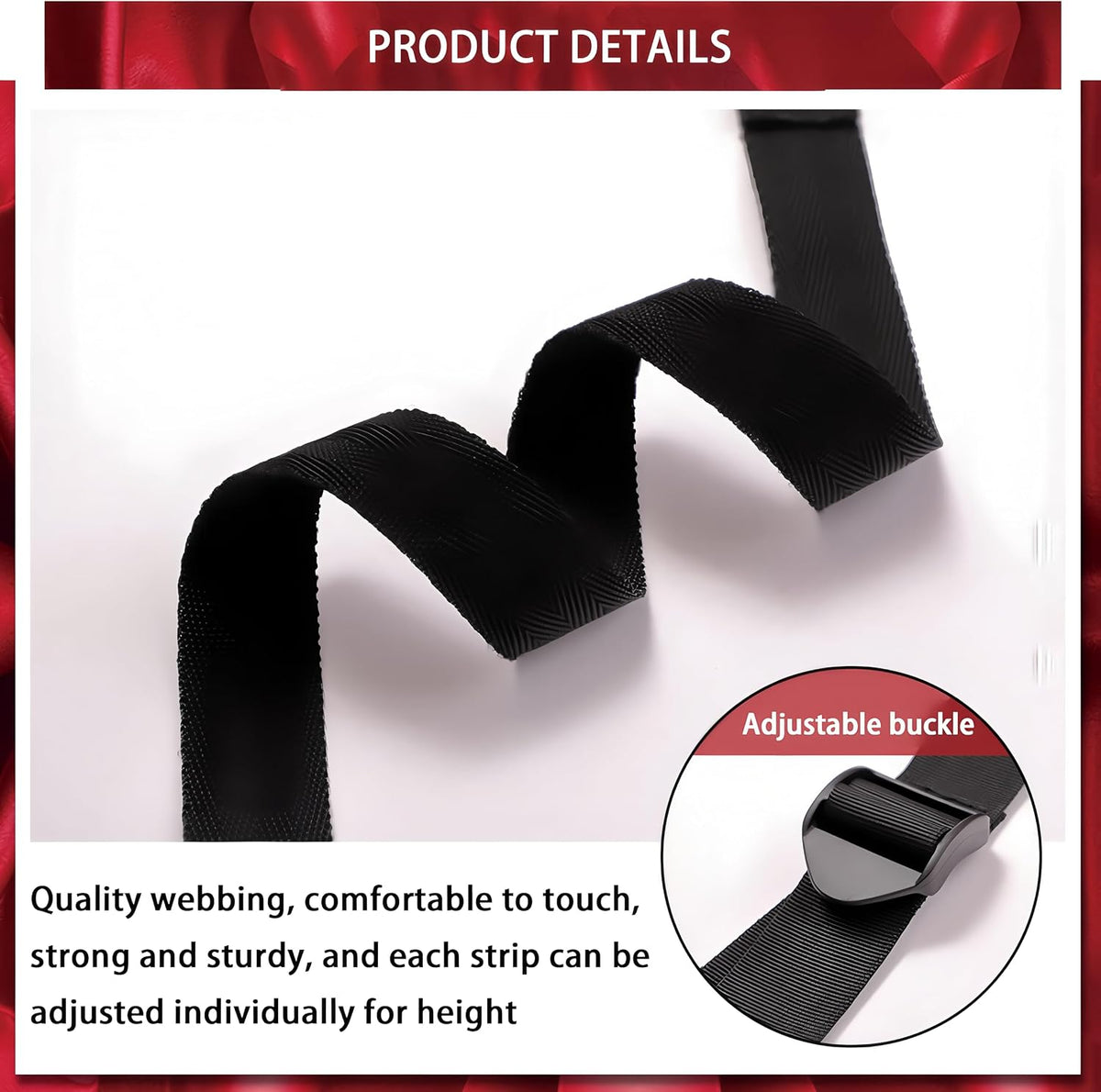 DarkTether Split-Leg Sex Sling with Neck Pillow and Velvet Cuffs