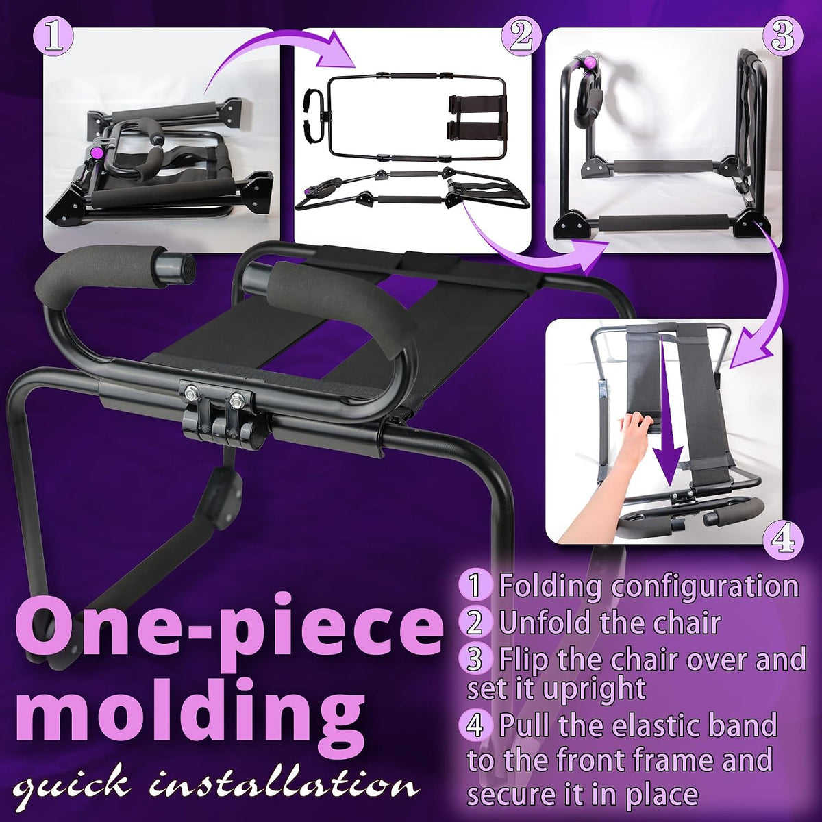 DuskVessel Folding Sex Chair with Dildo Mount
