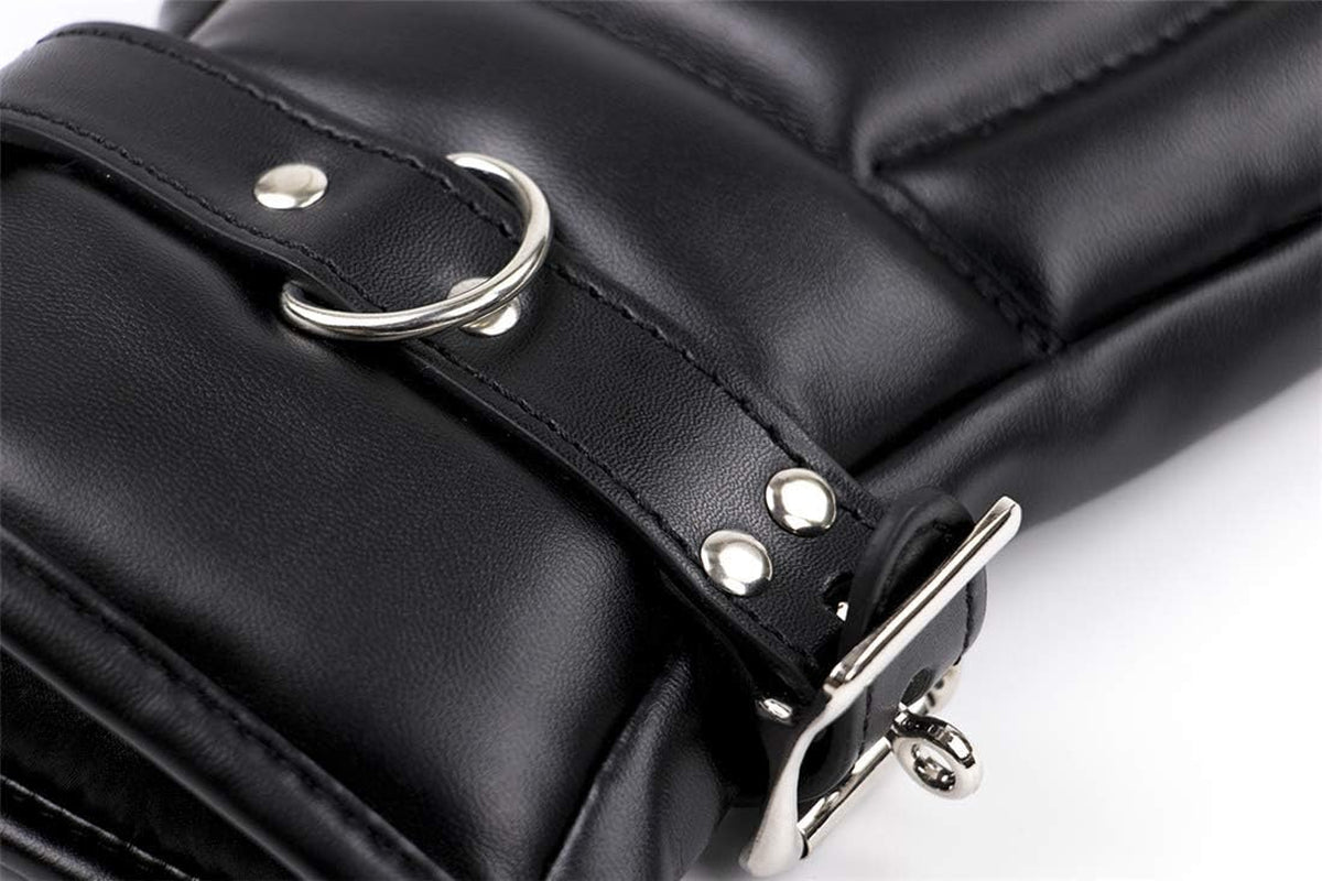 SeveranceBond PU Leather Bondage Mitts